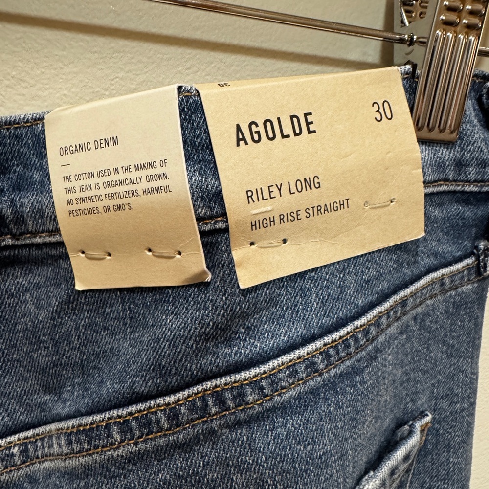 AGOLDE Riley Women's High Rise Straight Jeans - Pose